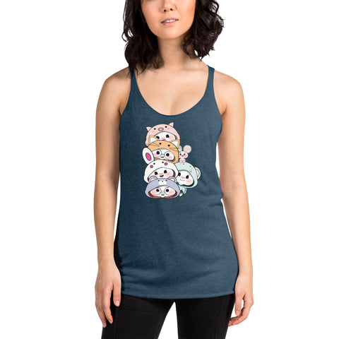 Ben-E & Bon-E Chums Stack Women's Racerback Tank