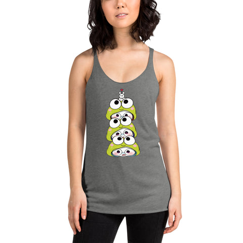 Ben-E Frog Stack Women's Racerback Tank