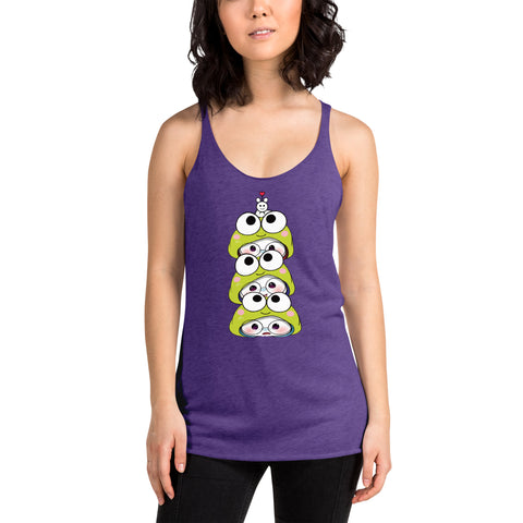 Ben-E Frog Stack Women's Racerback Tank