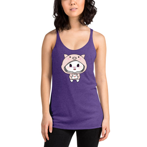 Bon-E Pig Chums Women's Racerback Tank