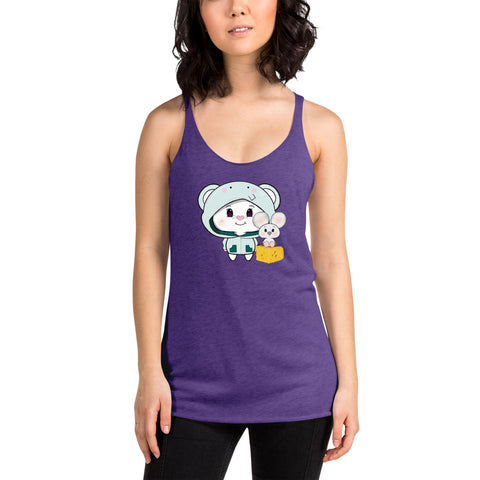 Bon-E Elephant Chums Women's Racerback Tank