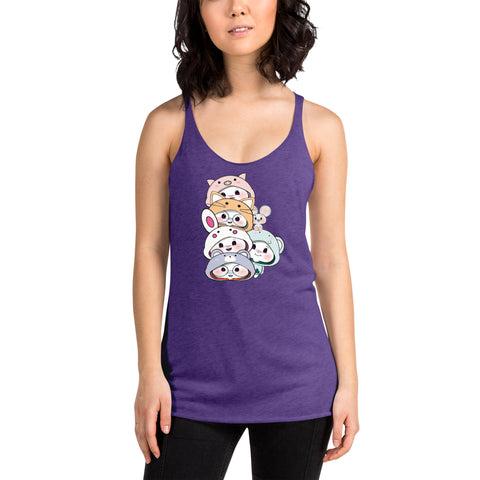 Ben-E & Bon-E Chums Stack Women's Racerback Tank