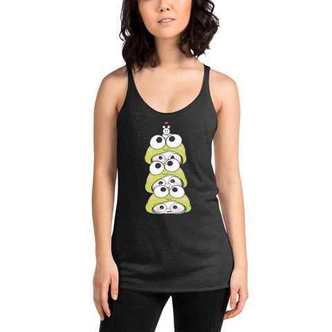 Ben-E Frog Stack Women's Racerback Tank