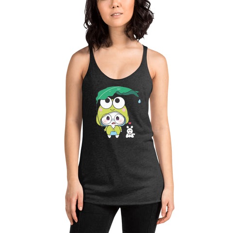 Ben-E Frog Leaf Umbrella Women's Racerback Tank