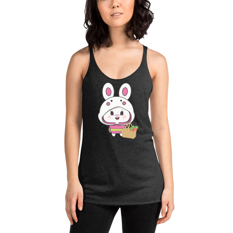 Bon-E Bunny Chums Basket Women's Racerback Tank