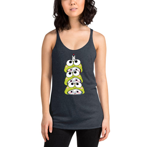Ben-E Frog Stack Women's Racerback Tank