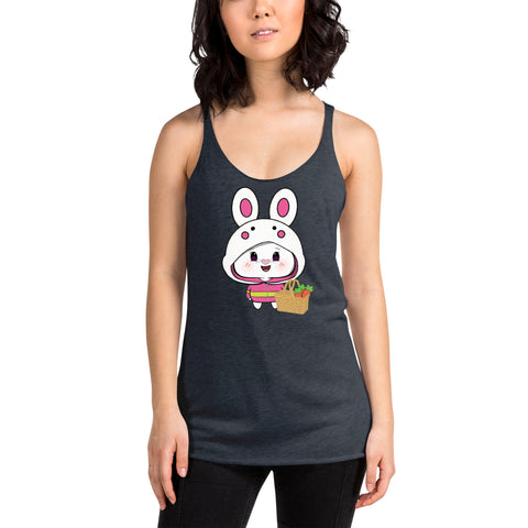 Bon-E Bunny Chums Basket Women's Racerback Tank