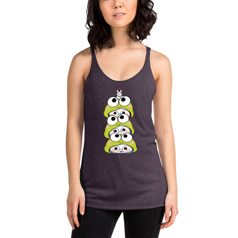 Ben-E Frog Stack Women's Racerback Tank