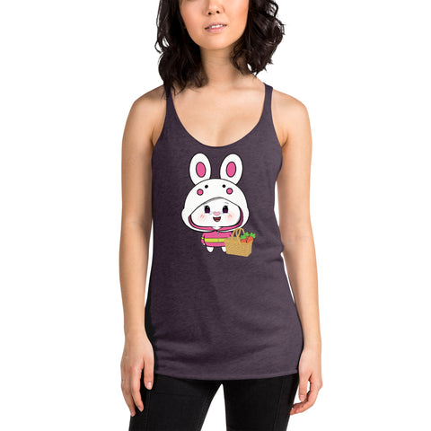 Bon-E Bunny Chums Basket Women's Racerback Tank