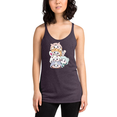 Ben-E & Bon-E Chums Stack Women's Racerback Tank