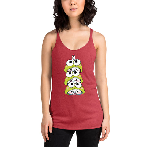 Ben-E Frog Stack Women's Racerback Tank