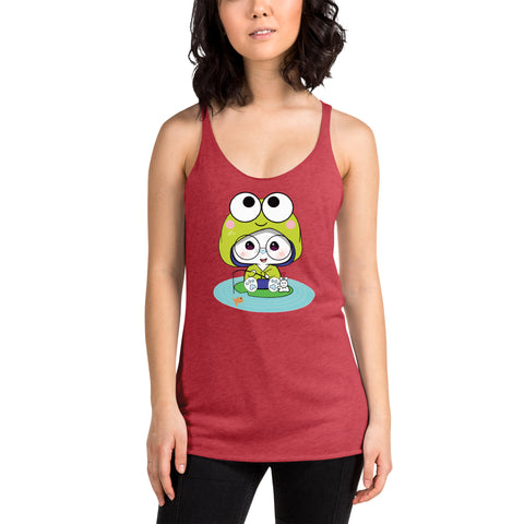 Ben-E Frog Fishing Women's Racerback Tank