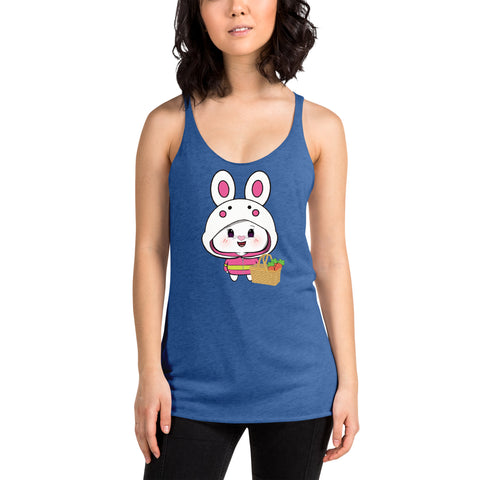 Bon-E Bunny Chums Basket Women's Racerback Tank