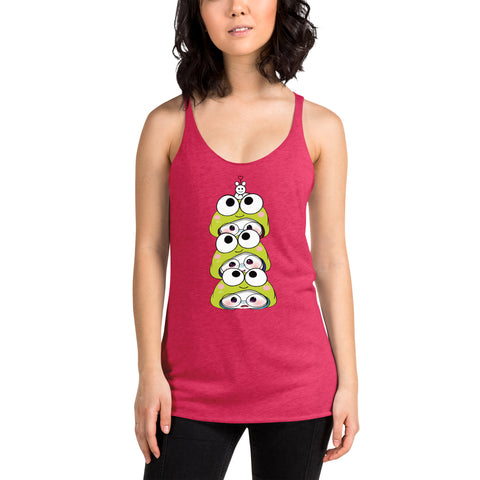 Ben-E Frog Stack Women's Racerback Tank