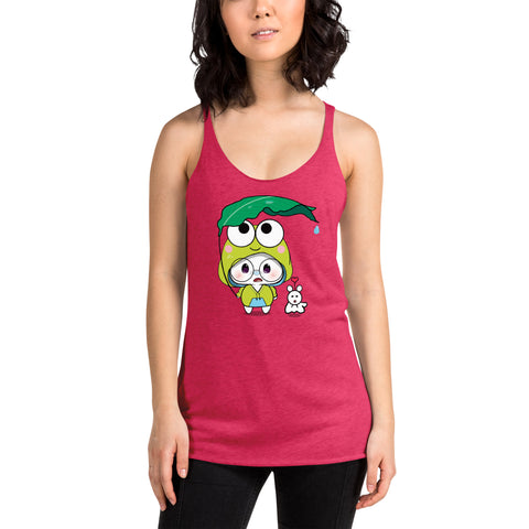 Ben-E Frog Leaf Umbrella Women's Racerback Tank