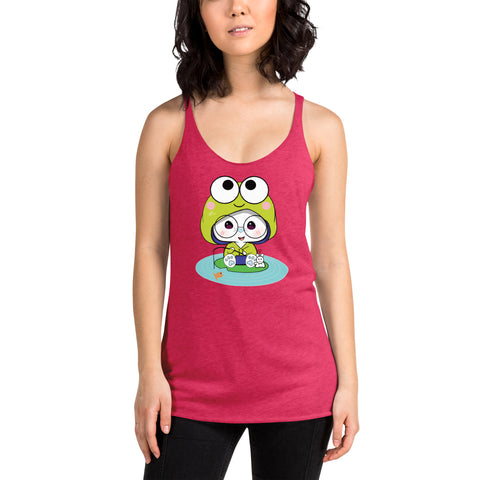 Ben-E Frog Fishing Women's Racerback Tank