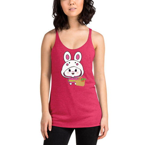 Bon-E Bunny Chums Basket Women's Racerback Tank
