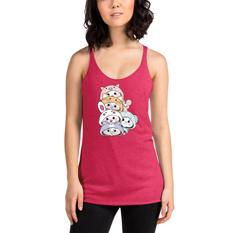 Ben-E & Bon-E Chums Stack Women's Racerback Tank