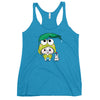 Ben-E Frog Leaf Umbrella Women's Racerback Tank