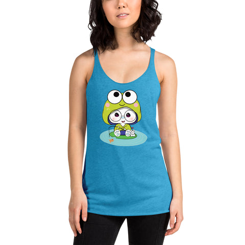 Ben-E Frog Fishing Women's Racerback Tank