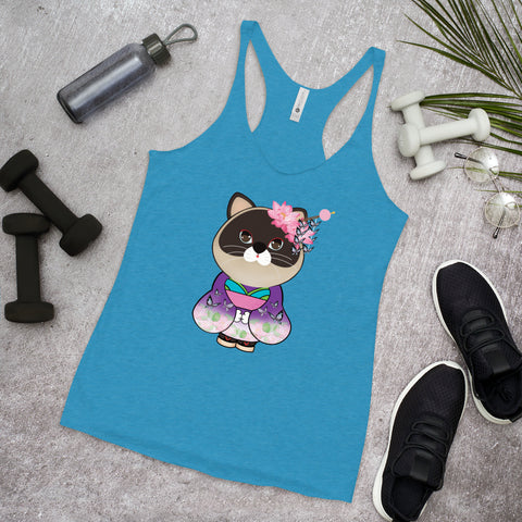 Maya Butterfly Kimono Women's Racerback Tank
