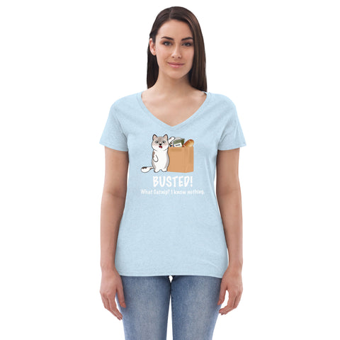 Ozzy Catnip Women’s recycled v-neck t-shirt