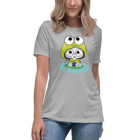 Ben-E Frog Fishing Women's Relaxed T-Shirt