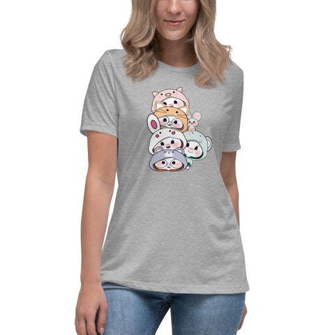 Ben-E & Bon-E Chums Stack Women's Relaxed T-Shirt