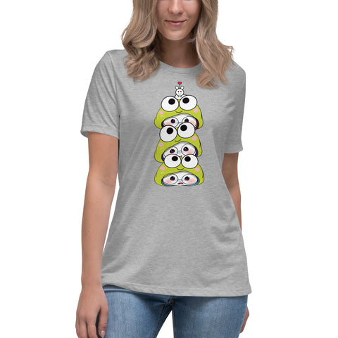 Ben-E Frog Stack Women's Relaxed T-Shirt