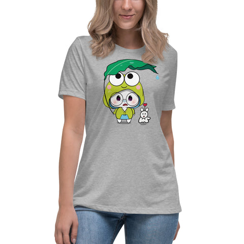 Ben-E Frog Leaf Umbrella Women's Relaxed T-Shirt
