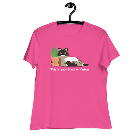 Maya Brain on Catnip Women's Relaxed T-Shirt