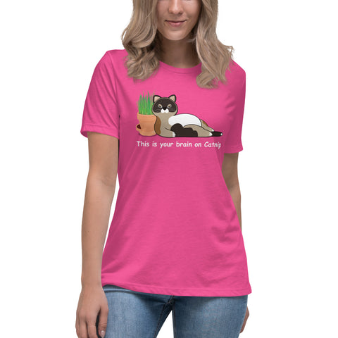 Maya Brain on Catnip Women's Relaxed T-Shirt