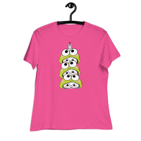 Ben-E Frog Stack Women's Relaxed T-Shirt