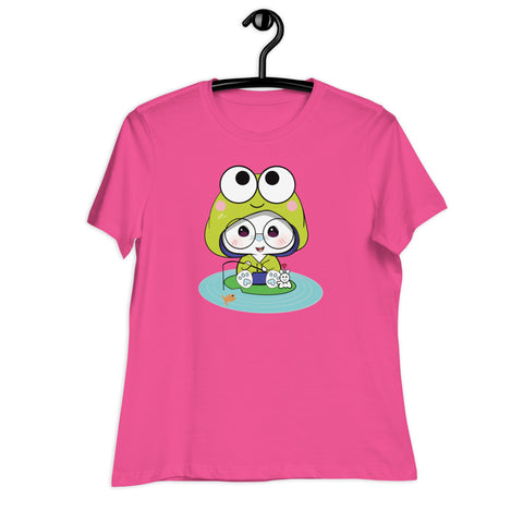Ben-E Frog Fishing Women's Relaxed T-Shirt