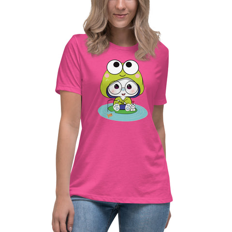 Ben-E Frog Fishing Women's Relaxed T-Shirt