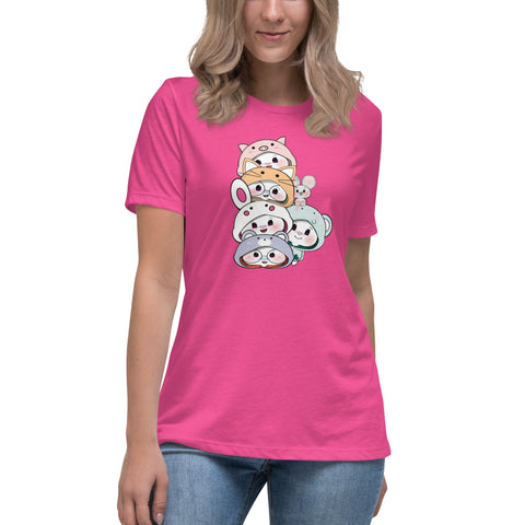 Ben-E & Bon-E Chums Stack Women's Relaxed T-Shirt