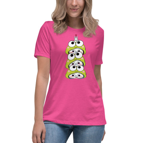 Ben-E Frog Stack Women's Relaxed T-Shirt