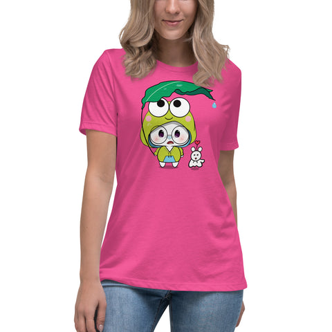 Ben-E Frog Leaf Umbrella Women's Relaxed T-Shirt