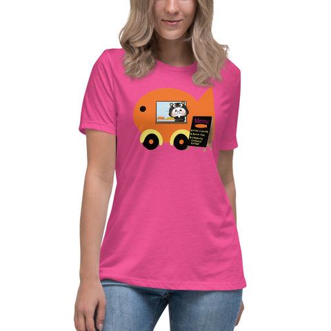 Ben-E Cat Fish Truck Women's Relaxed T-Shirt