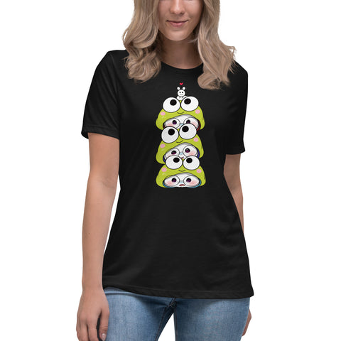 Ben-E Frog Stack Women's Relaxed T-Shirt