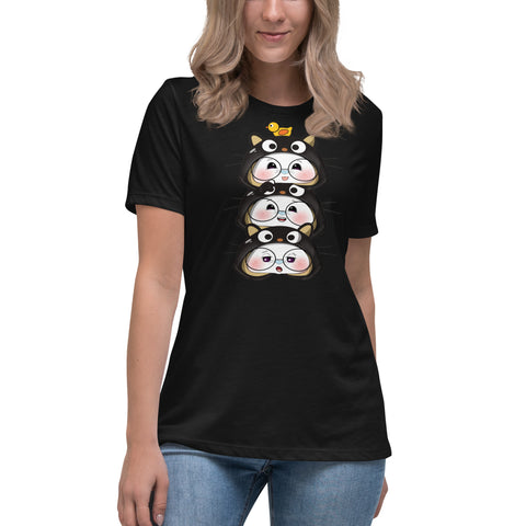 Ben-E Cat Stack Women's Relaxed T-Shirt