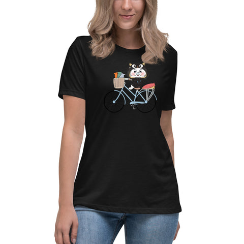 Ben-E Cat Bicycle Women's Relaxed T-Shirt