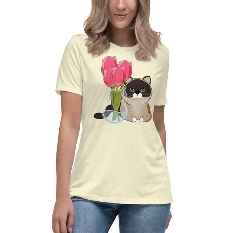 Maya Tulips Women's Relaxed T-Shirt