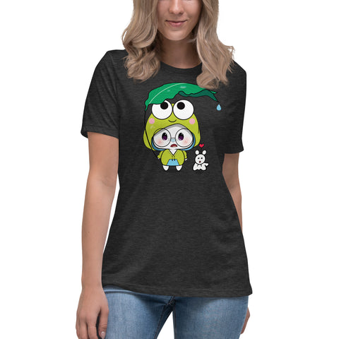 Ben-E Frog Leaf Umbrella Women's Relaxed T-Shirt