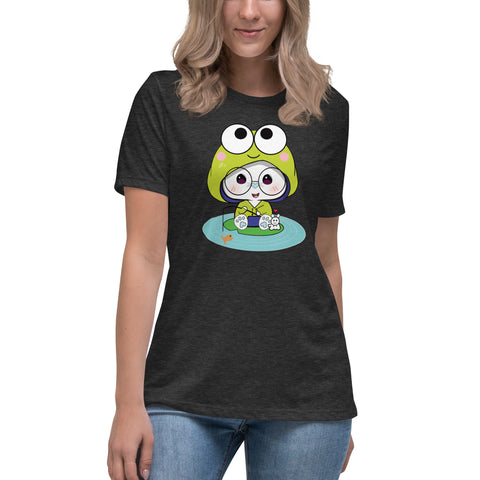 Ben-E Frog Fishing Women's Relaxed T-Shirt