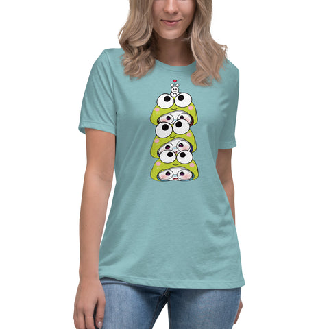 Ben-E Frog Stack Women's Relaxed T-Shirt