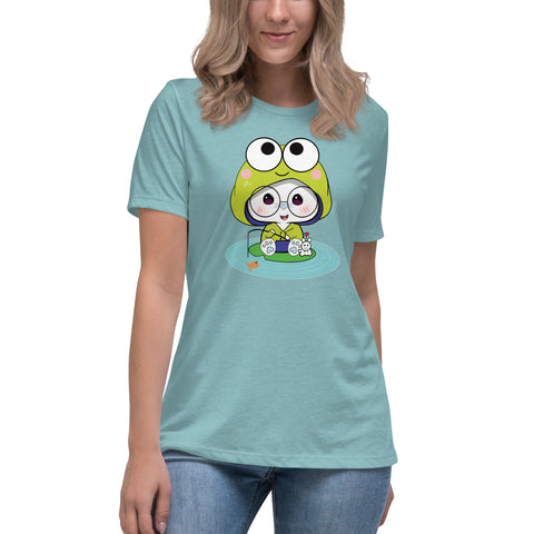 Ben-E Frog Fishing Women's Relaxed T-Shirt