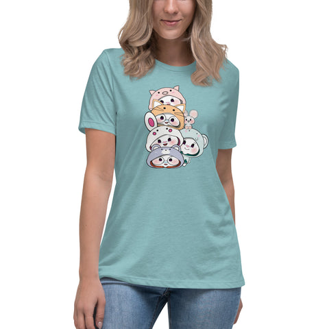 Ben-E & Bon-E Chums Stack Women's Relaxed T-Shirt