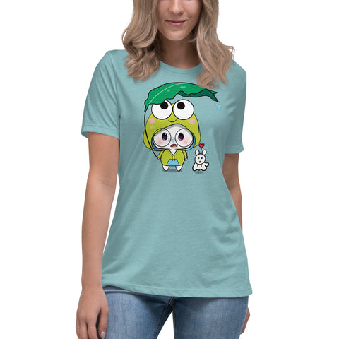 Ben-E Frog Leaf Umbrella Women's Relaxed T-Shirt