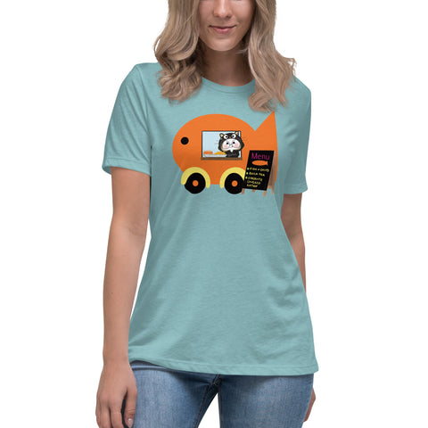 Ben-E Cat Fish Truck Women's Relaxed T-Shirt